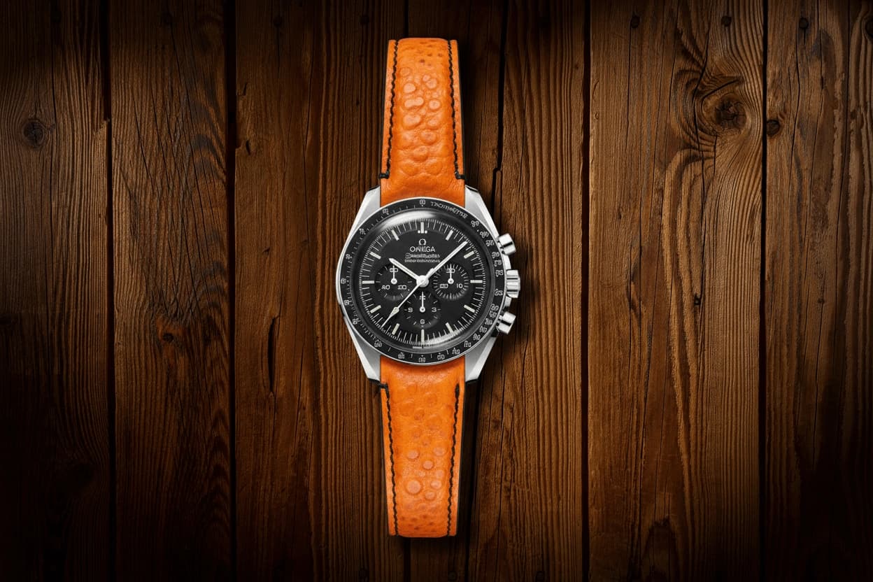 Dress watch on suede band